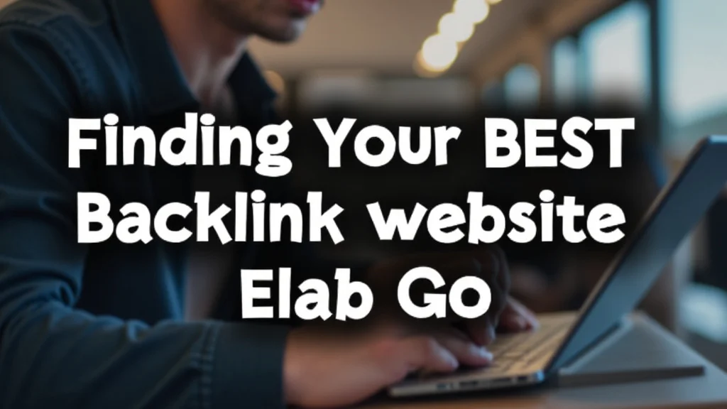 The image shows a computer screen displaying a list of potential websites for finding backlinks.
