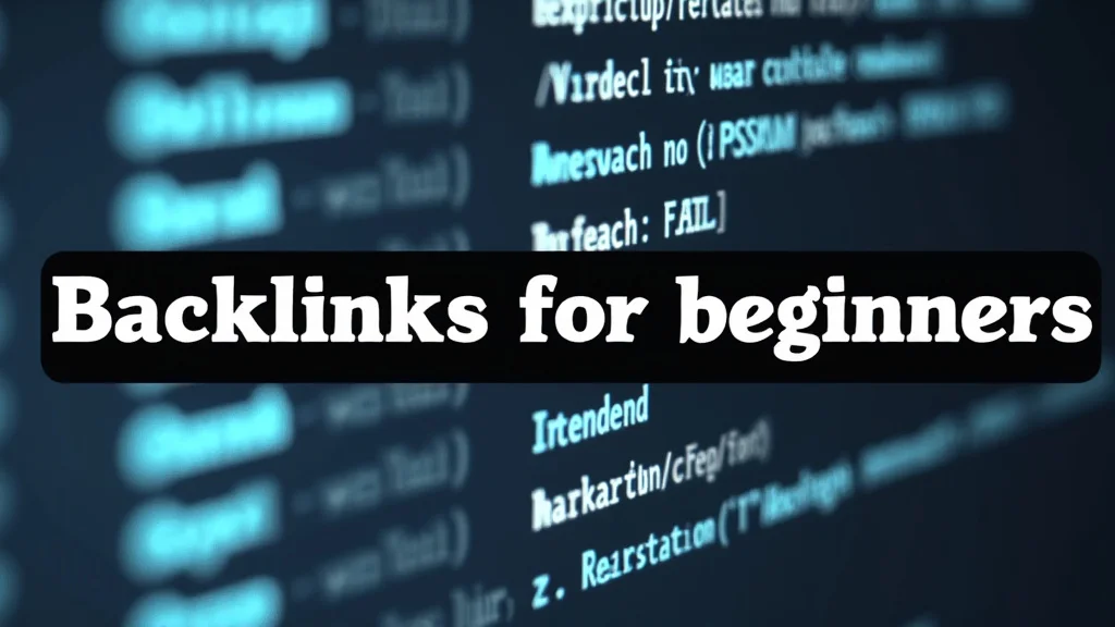 The image shows a diagram illustrating website backlinks, crucial for beginners mastering SEO.