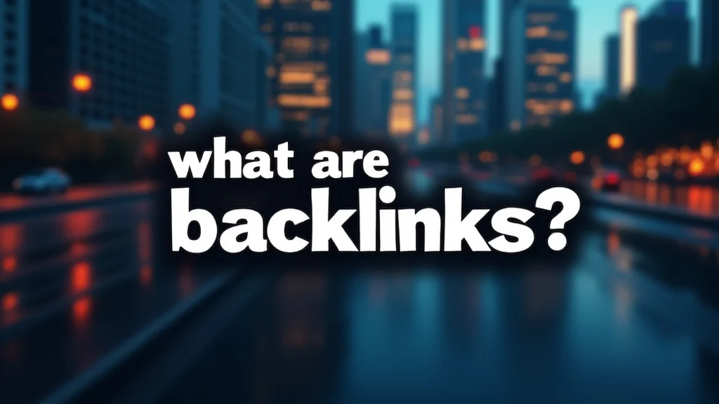 The image shows a graphic illustrating how websites link to each other, explaining backlinks.
