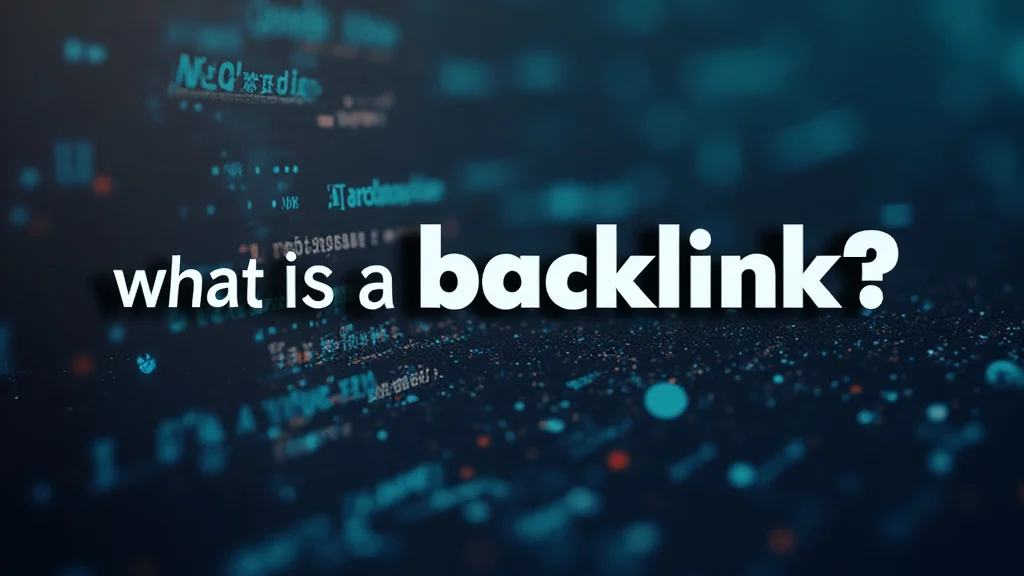 The image shows a simple diagram explaining what a backlink on a website is.